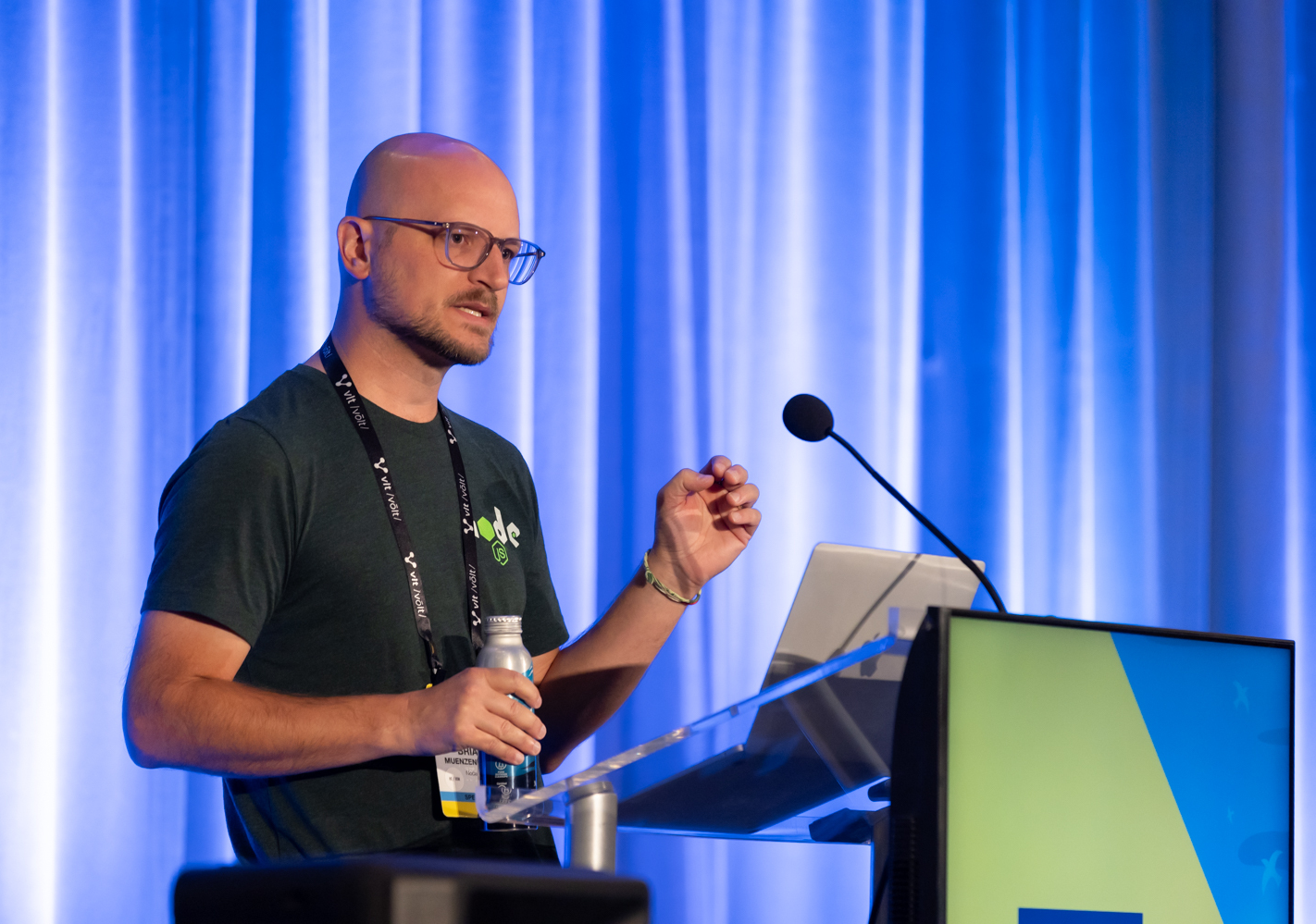 Brian presenting at JS Conf 2025